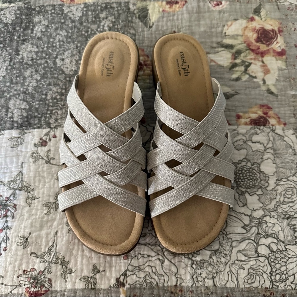 Silver Sandals 9W